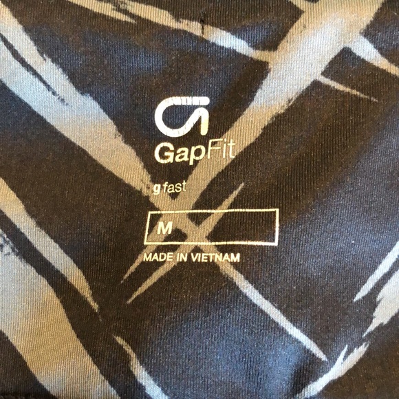 Women’s size medium gap fit g fast gray and black palm print leggings - Picture 9 of 12